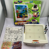 Lite Brite Illumin Art Easel - 2 bags of new pegs - Working - Very Good Condition