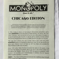 Chicago Edition Monopoly Game - 2000 - USAopoly - Great Condition