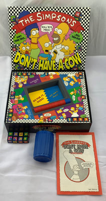 The Simpsons: Don't Have A Cow Dice Game - 1990 - Milton Bradley - Great Condition
