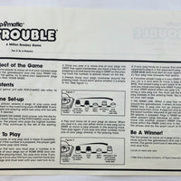 Trouble Game - 1986 - Milton Bradley - Great Condition