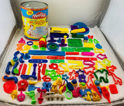Play Doh 50th Birthday Collectors Can over 50+ Pieces - Hasbro - Great Condition