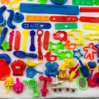 Play Doh 50th Birthday Collectors Can over 50+ Pieces - Hasbro - Great Condition