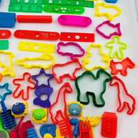 Play Doh 50th Birthday Collectors Can over 50+ Pieces - Hasbro - Great Condition