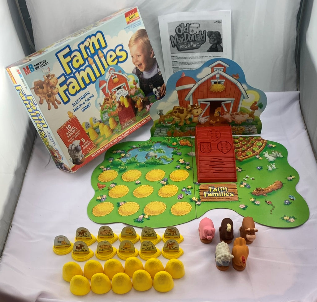Farm Families Game - 1996 - Milton Bradley - Great Condition