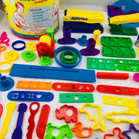 Play Doh 50th Birthday Collectors Can over 50+ Pieces - Hasbro - Great Condition