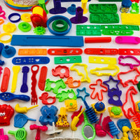 Play Doh 50th Birthday Collectors Can over 50+ Pieces - Hasbro - Great Condition