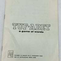 Tuf-Abet Game - 1969 - 3M - Very Good Condition
