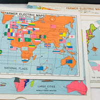 Farmer Electric Maps Game - 1941 - Great Condition
