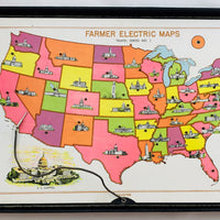 Farmer Electric Maps Game - 1941 - Great Condition