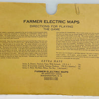Farmer Electric Maps Game - 1941 - Great Condition
