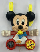 Mickey Mouse Crib Busy Box Activity Center with Straps - 1984 - Fisher Price - Great Condition