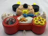 Mickey Mouse Crib Busy Box Activity Center with Straps - 1984 - Fisher Price - Great Condition