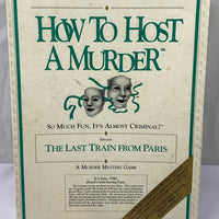 How to Host a Murder The Last Train From Paris Game - 1986 - Good Condition
