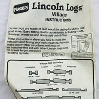 Lincoln Logs Village Set 987 - Playskool - Complete - Great Condition