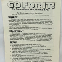 Go For It! Game - 1986 - Parker Brothers - Great Condition