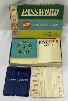 Password Game 10th Edition - 1972 - Milton Bradley - Great Condition