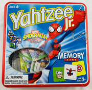 Marvel Spider-man and Friends Yahtzee & Memory Game Tin - 2007 - Hasbro - Very Good Condition