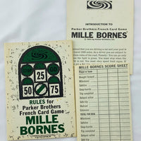 Mille Bornes Card Game - 1962 - Parker Brothers - Very Good Condition