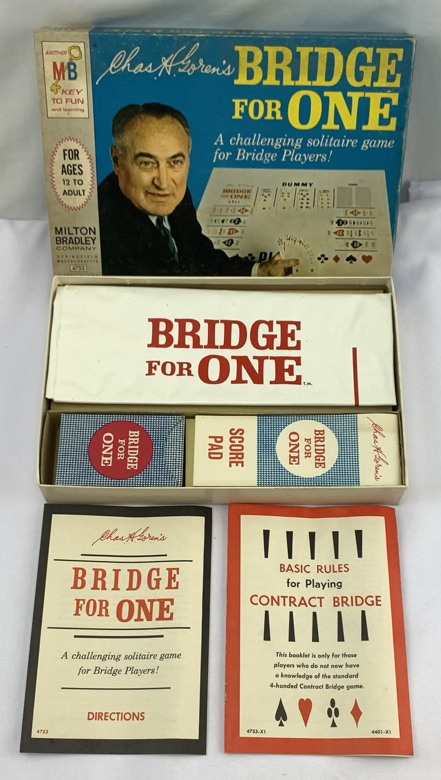 Goren's Bridge for One Game - 1967 - Milton Bradley - Good Condition