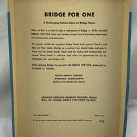 Goren's Bridge for One Game - 1967 - Milton Bradley - Good Condition