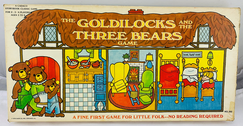 Goldilocks and the Three Bears Game - 1973 - Cadaco - Good Condition
