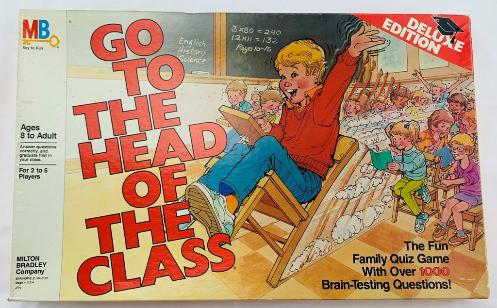 Go To The Head Of The Class Deluxe Game - 1986 - Milton Bradley - Great Condition