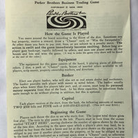 Finance Game - 1962 - Parker Brothers - Great Condition
