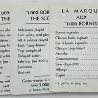 Mille Bornes Card Game - 1971 - Parker Brothers - Great Condition