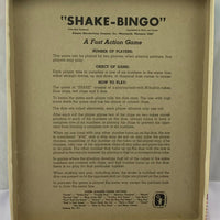 Shake Bingo - 1969 - Schaper - Great Condition