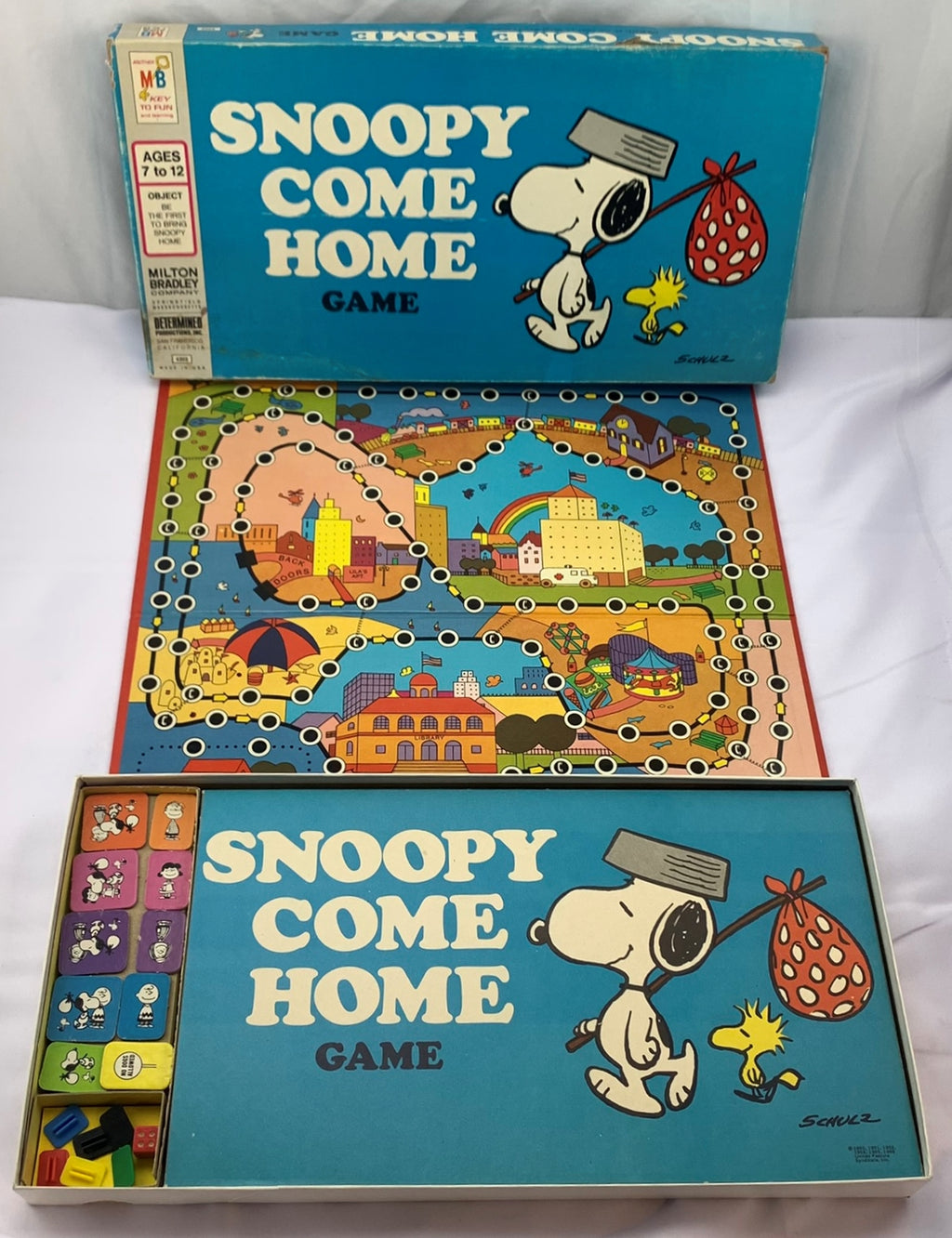 Snoopy Come Home Game - 1973 - Milton Bradley - Great Condition