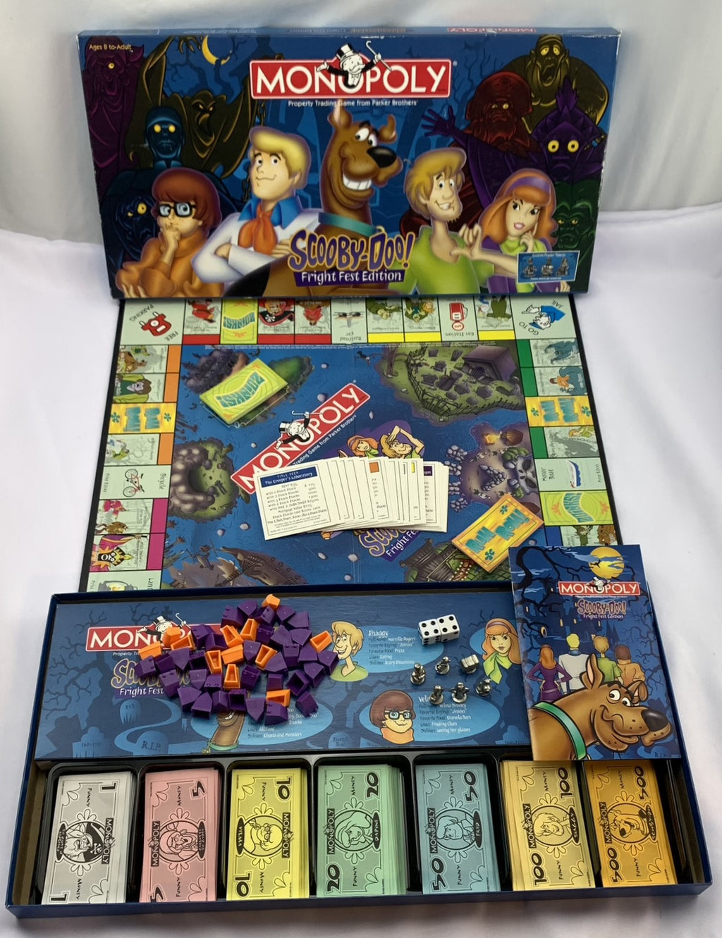 Scooby Doo Fright Fest Collectors Monopoly - 2000 - USAopoly - Great Condition