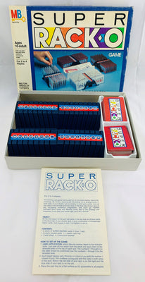 Super Rack-O Game - 1983 - Milton Bradley - Great Condition