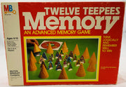 Twelve Teepees Memory Game - 1984 - Milton Bradley - Great Condition