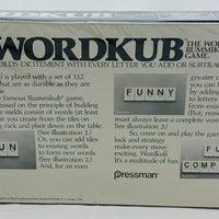 Wordkub Game - 1983 - Pressman - New