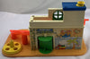 Fisher Price Sesame Street Clubhouse with Figures - 1976 - Good Condition