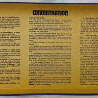 Concentration Game 24th Edition - 1982 - Milton Bradley - Great Condition