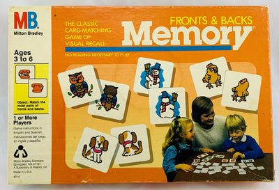 Memory Fronts and Backs Game - 1986 - Milton Bradley - Very Good Condition