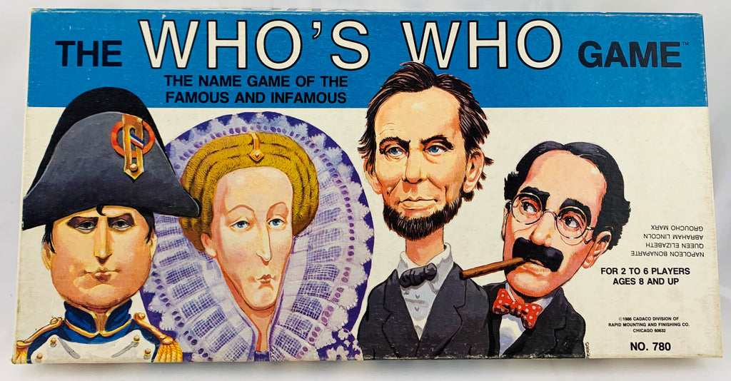 Who's Who Game - 1986 - Cadaco - Great Condition