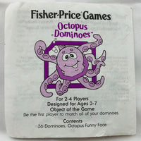 Octopus Dominoes Game - 1996 - Fisher Price - Great Condition