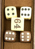 Backgammon Game 18"x11" Brown - Complete - Good Condition