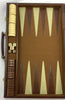 Backgammon Game 18"x11" Brown - Complete - Good Condition