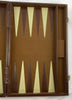 Backgammon Game 18"x11" Brown - Complete - Good Condition