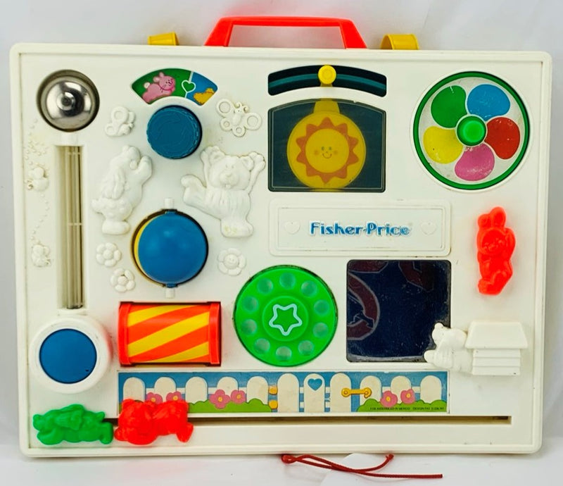busy box fisher price Fisher-Price Laugh & Learn Boombox Baby Toy Add a beaded maze on the top to complete this square deal Fisher-Price Busy Learning Box Man/Us