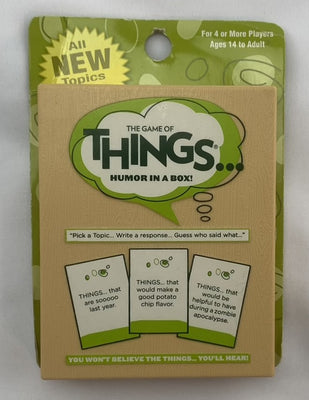 The Game of Things Travel Game - 2014 - Patch - Brand New