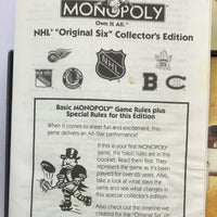 NHL Original Six Monopoly Game - 2001 - USAopoly - Great Condition