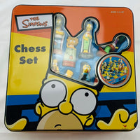 Simpsons Chess Set in Tin - 2000 - Cardinal - New