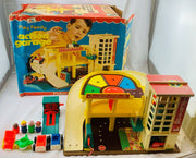 Fisher Price Little People Action Garage in Original Box - 1970 - Good Condition