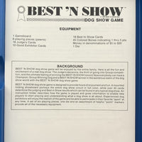 Best 'N Show Game - 1981 - National Games Inc - Great Condition