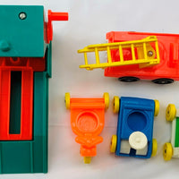 Fisher Price Little People Action Garage - 1970 - Good Condition