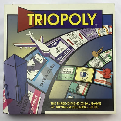 Triopoly Board Game - 1997 - Reveal Entertainment - New Old Stock
